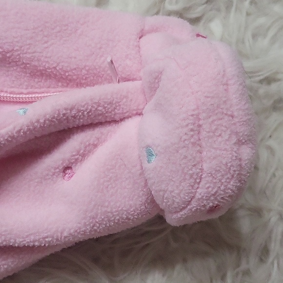 BE'BE L'AMOUR Baby fleece winter overcoat with hood size 3-6 months - Picture 5 of 7